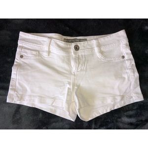 White Jean Shorts